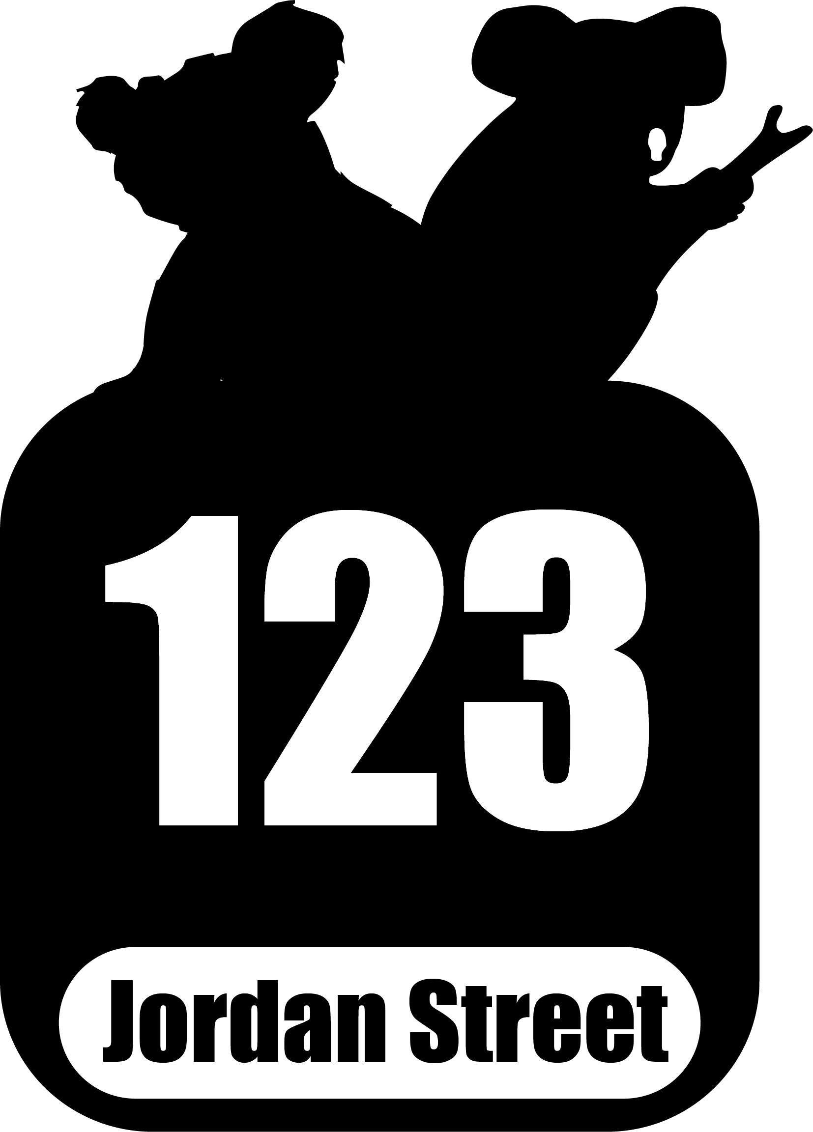 Custom Bin Sticker Street Name Number Wheelie Garbage Rubbish Vinyl Decal